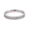 Bague 52 Bague Alliance américaine Or blanc Diamant 58 Facettes 4084161CN