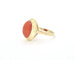 Bague Bague en or jaune avec corail 58 Facettes 13081