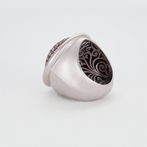 Bague 53 Premier Joyaux - Bague or blanc rubis 58 Facettes 240400