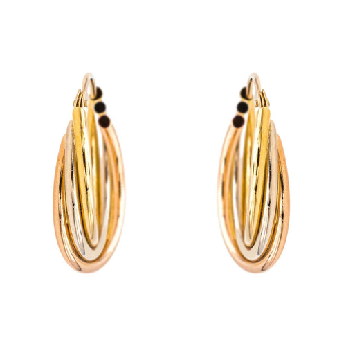 Boucles d'oreilles Boucles d'oreilles Créoles Or rose, Or jaune, Or blanc 58 Facettes 4146857RV