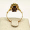 Bague 54 Bague Marquise Vintage or jaune sertie de trois saphirs et de diamants 58 Facettes