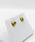 Boucles d'oreilles Puces d'oreilles or jaune et émeraudes 58 Facettes B01015