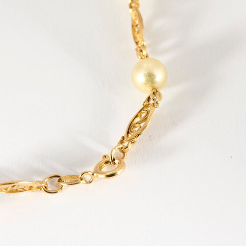 Collier Sautoir Or Jaune Perles de Culture 58 Facettes LP1119/6