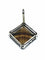 Pendentif Pendentif quartz fumé biseauté en argent 58 Facettes