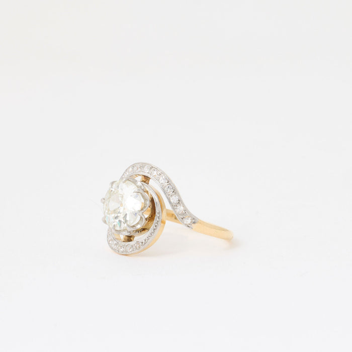 2.04ct Diamond Swirl Ring