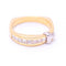 Bague 56 Bague en or, demi-alliance en diamant 58 Facettes N102923EJ