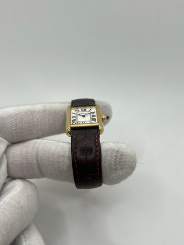 Montre Cartier - Montre Tank Louis 2442 en or jaune 18k quartz 58 Facettes