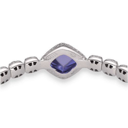 Bracelet Bracelet Fred Pain de Sucre en or gris 18K avec tanzanite 4,50 ct et diamants - Edition 75 ans - Full Set 58 Facettes FB08115