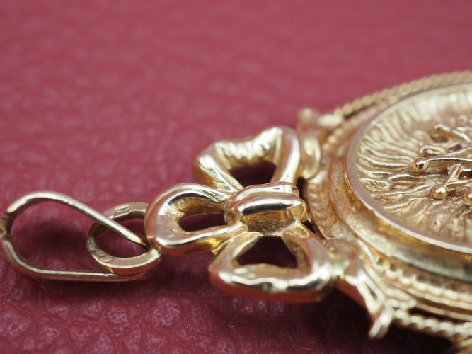 Pendentif Porte photo or 18k perle fine 58 Facettes