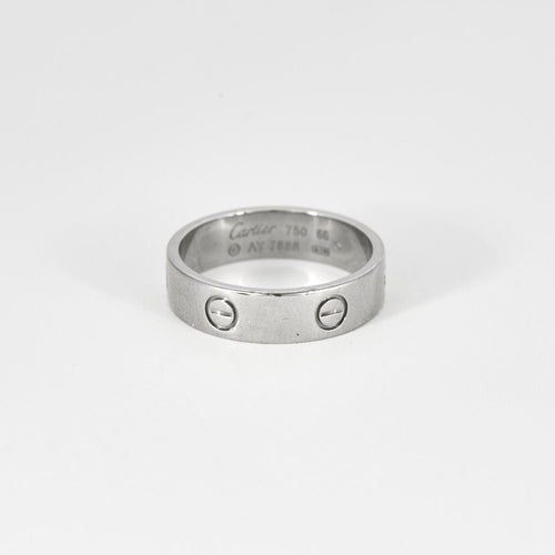 Bague 66 Alliance CARTIER Love Or Blanc 58 Facettes