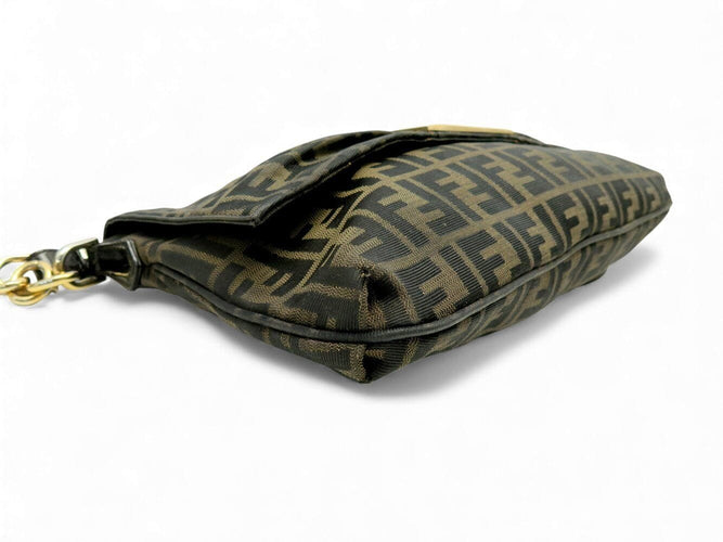 sac a main FENDI baguette 8bt163 toile logo monogramme zucca bandouliere 58 Facettes 271140