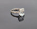 Bague 50 Bague vintage or gris aigue-marine 58 Facettes