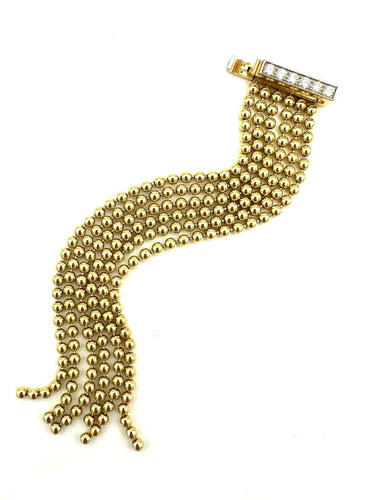 Bague CARTIER. Collection "Draperie de décolleté", bague 2 ors 18K et diamants 58 Facettes