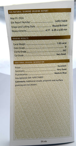 Bague 57 Solitaire diamant 1 carat , or blanc 18 carats 58 Facettes