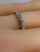 Bague 50 Alliance en or blanc 18 carats en diamants 1,50 carat 58 Facettes AB461bis