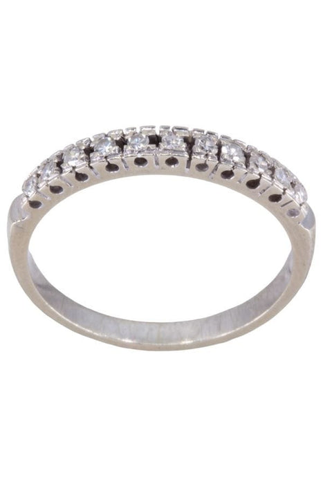 Bague 57 Demi-alliance diamants 58 Facettes 089701