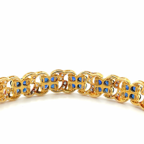 Bracelet Bracelet Or Jaune 22 carats - Saphirs et Diamants 58 Facettes 1.0002546/1