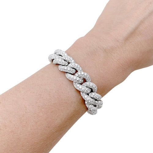 Bracelet Bracelet Pomellato, "Catene", or blanc et diamants. 58 Facettes 34836