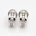 Boucles d'oreilles boucles d'oreilles en or blanc avec diamants 58 Facettes E362959