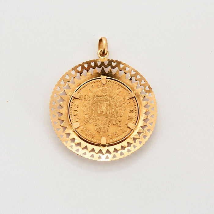 Pendentif Pendentif Napoléon 20 francs or 58 Facettes