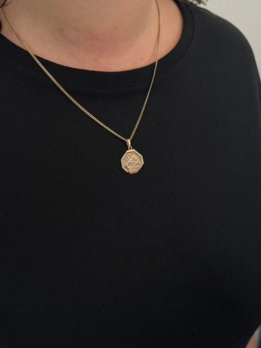 Pendentif Médaille Saint Christophe Or Rose 58 Facettes