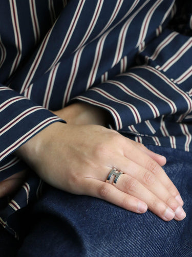 Bague 50 HERMES Bague H argent 58 Facettes 1218.9