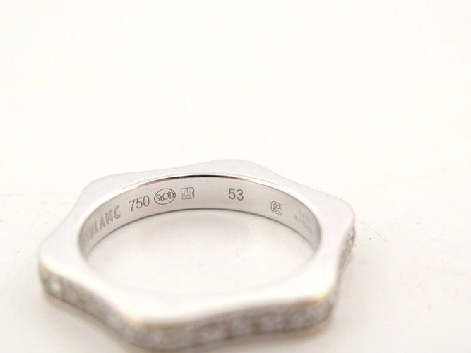 Bague 53 bague MONTBLANC 4810 small mb102493 53 diamants 0.64ct & or blanc 18k 58 Facettes 266404