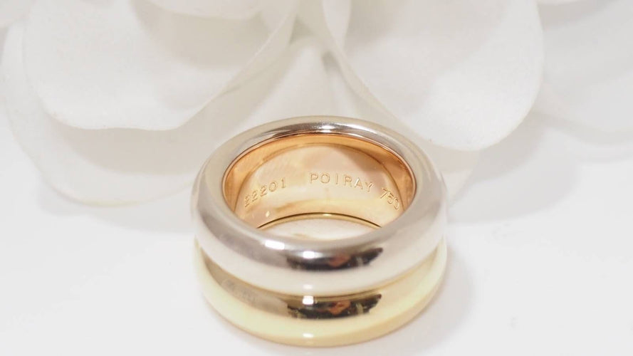 Bague 49 Poiray bague "Symbole" trois ors 58 Facettes 31968