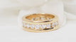 Bague 51 Alliance américaine en or jaune et diamants 1,68ct 58 Facettes 32667
