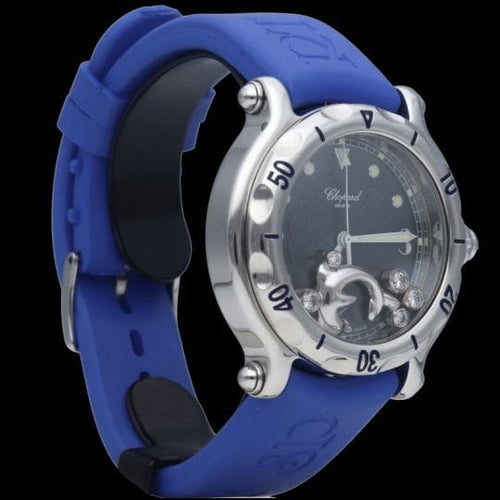 Montre Chopard Montre Happy Sport Dolphin Diamond 58 Facettes MT39686