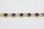 Bracelet Bracelet exclusif en or jaune 14k avec saphirs et diamants 58 Facettes 11393