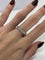 Bague 52 Demi-alliance or blanc et diamants 0,40 ct 58 Facettes 1330