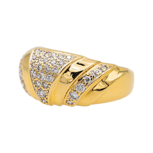 Bague 55 Bague Or jaune Diamant 58 Facettes 3670087CN