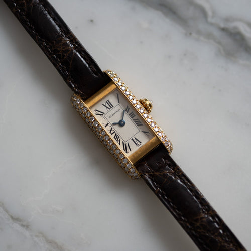 CARTIER - Klocka Tank Mini Allongée 