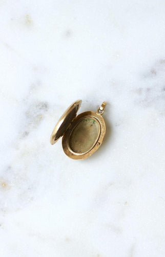 Pendente Medaglione apribile ovale «Recuerdo» in oro giallo 18k e smalto 58 Facettes