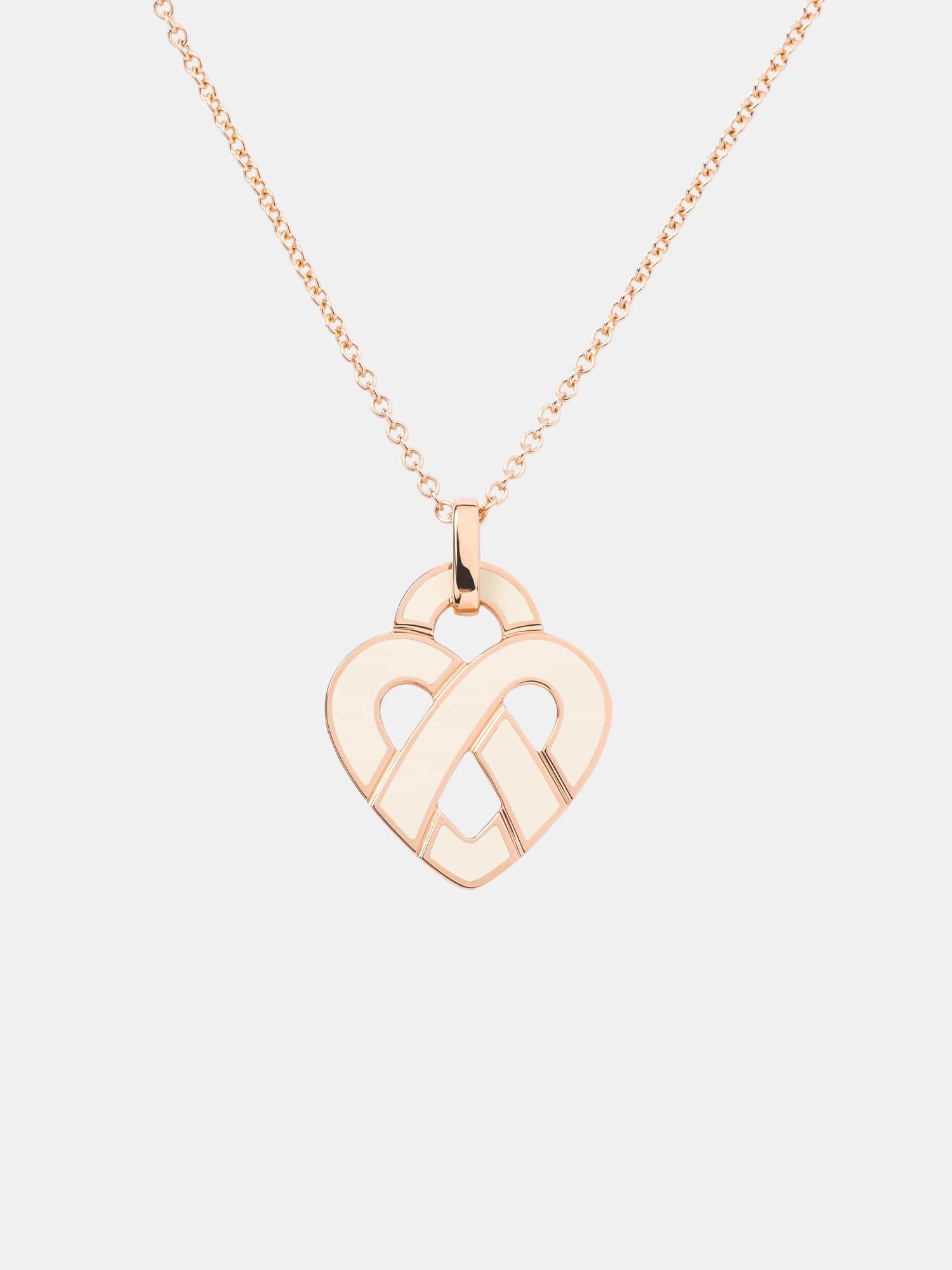 Pendentif Coeur Entrelacé Or rose 