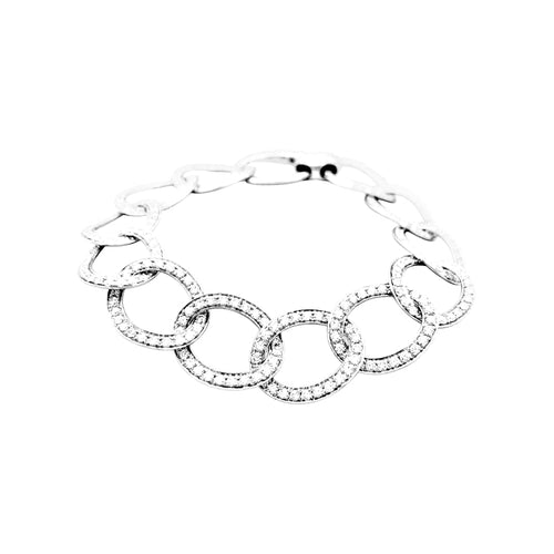 Bracelet Bracelet Pomellato, "Brera", or blanc et diamants. 58 Facettes 35151