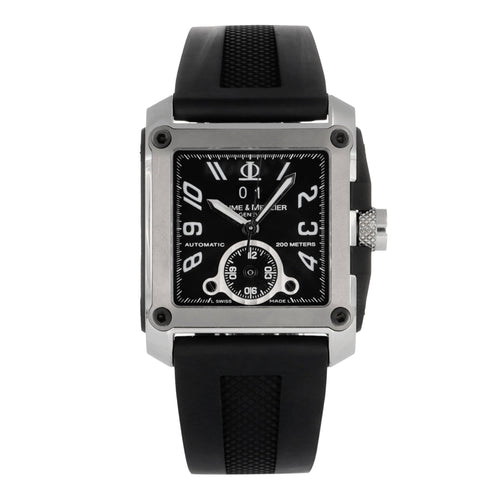 Montre Baume & Mercier Hampton - Montre rectangulaire en acier 58 Facettes OC-68801903