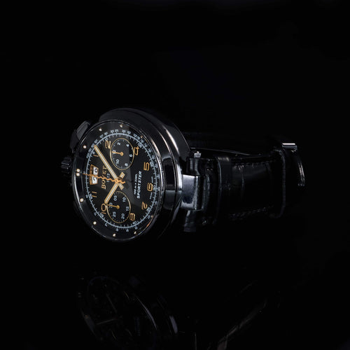 Montre Bovet Sportster - Montre chronographe automatique en acier PVD 58 Facettes 68801464