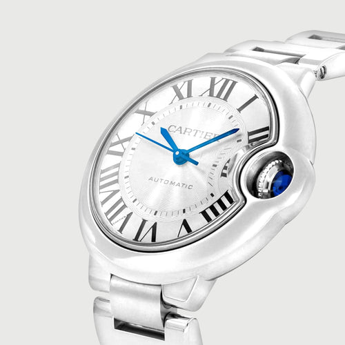 Montre Cartier Ballon Bleu - Montre automatique en acier 33 mm 58 Facettes 128A00311