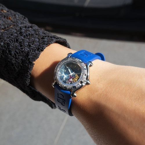 Montre Chopard Happy Sport Fish - Montre à quartz acier inoxydable, diamant 58 Facettes 68801321