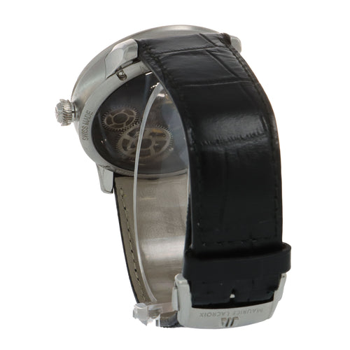 Montre Maurice Lacroix Masterpiece - Montre squelette manuelle en acier 58 Facettes 68801054