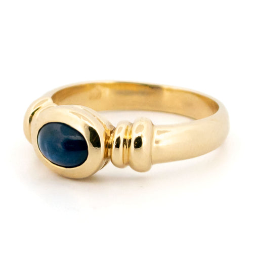 Bague 56 Bague saphir en or jaune 14k, monture est-ouest 58 Facettes 6A314B987B69427AAE81B1553CCFED32