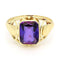 Bague 58 Bague en or jaune 14k avec améthyste 58 Facettes 046DE1F92BEF443880994BB6431B1018