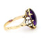 Bague 55 Bague solitaire en or 14k, améthyste et diamants 58 Facettes 24AFA6740F6A4803AAAB62F959524059