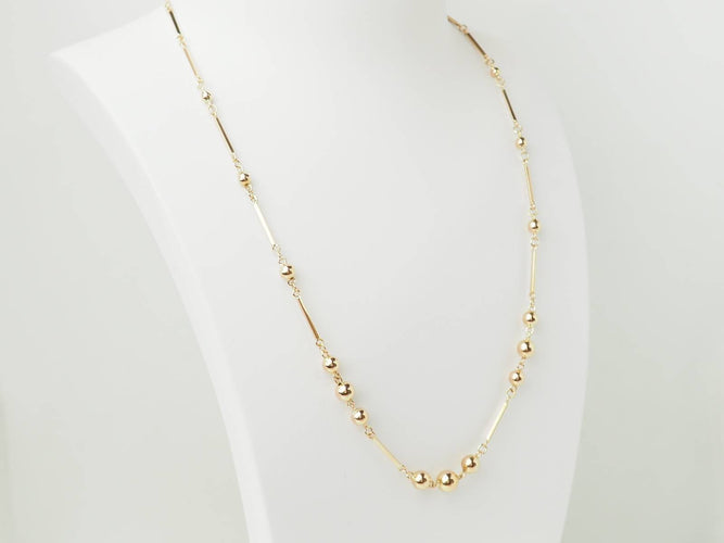 Collier Collier boules en or rose 18 kt 58 Facettes 33618