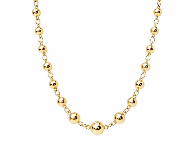Collier Collier marseillais en chute en or rose 18 Kt 58 Facettes 33623