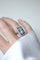 Bague 49 Art Déco - Bague rectangulaire diamants et saphirs calibrés en platine 58 Facettes
