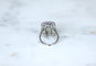Bague 49 Art Déco - Bague rectangulaire diamants et saphirs calibrés en platine 58 Facettes