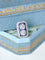 Bague 49 Art Déco - Bague rectangulaire diamants et saphirs calibrés en platine 58 Facettes